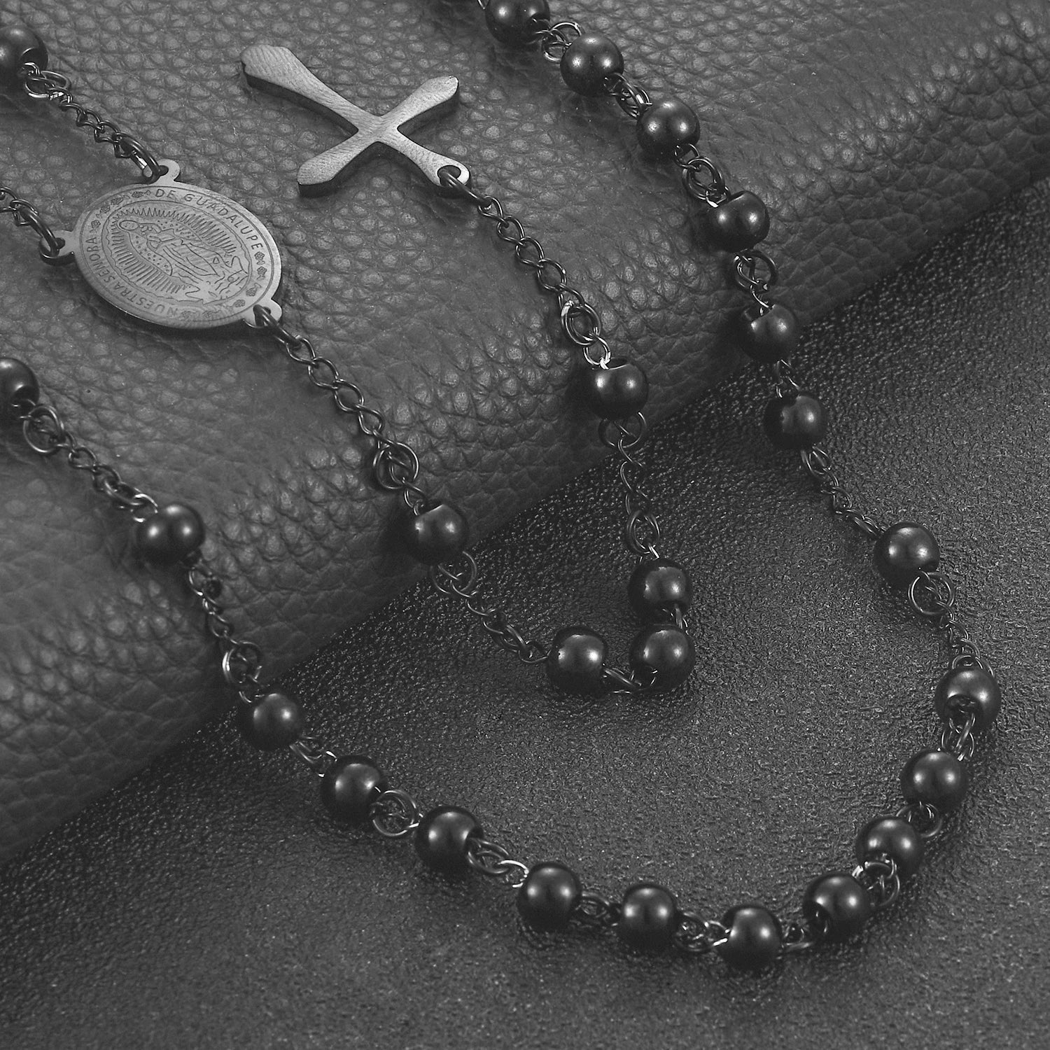 Precioso ROSARIO de acero inoxidable de calidad para hombre y mujer [5 modelos diferentes]