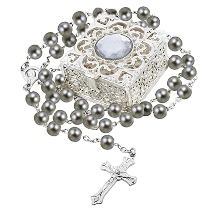 ROSARIO Católico con Caja Artesanal [6 modelos diferentes a elgir]