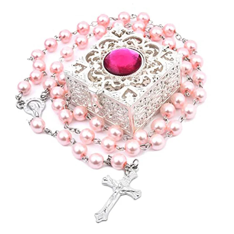 ROSARIO Católico con Caja Artesanal [6 modelos diferentes a elgir]