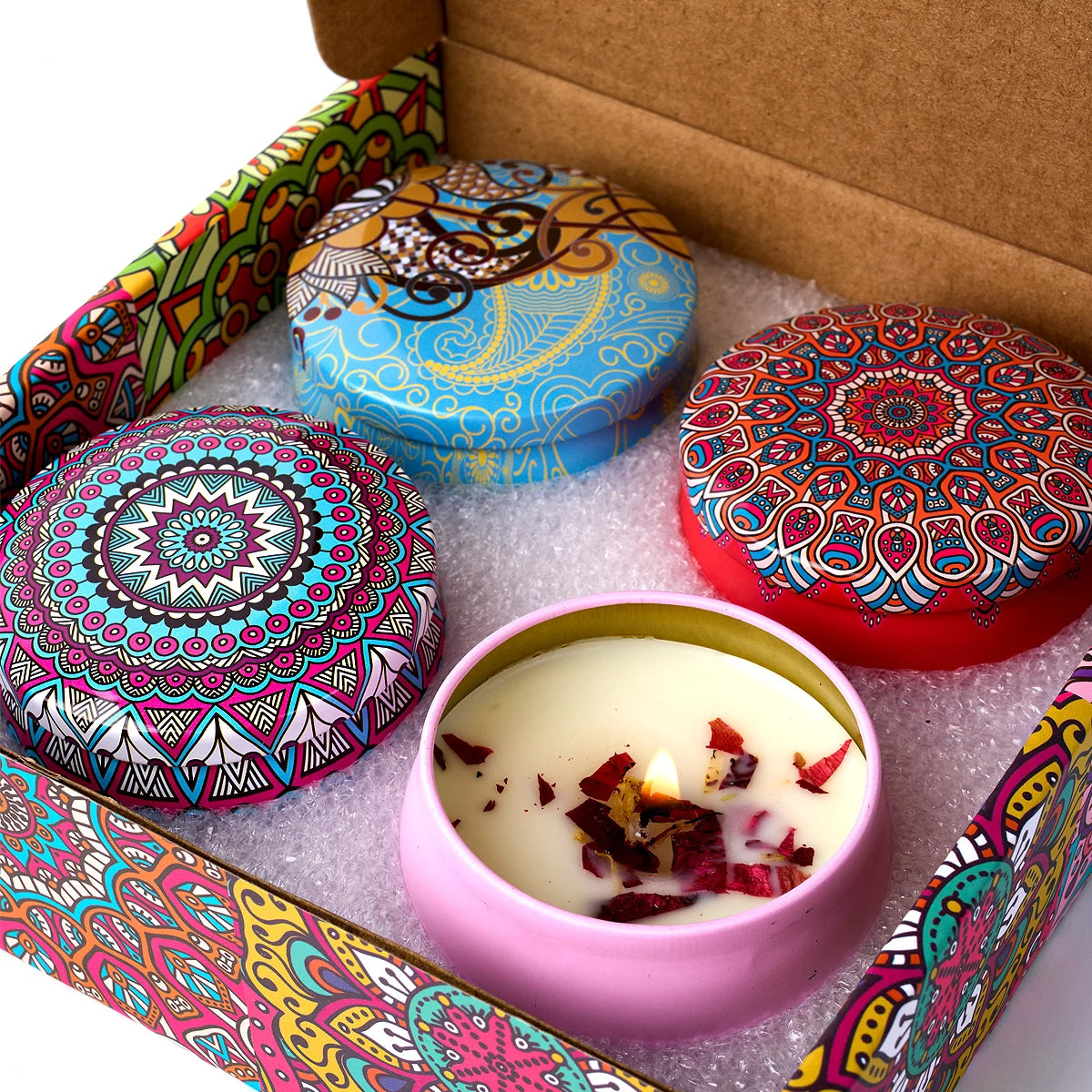 Velas aromáticas de Flores de de Jerusalén | Pack de 4 unidades