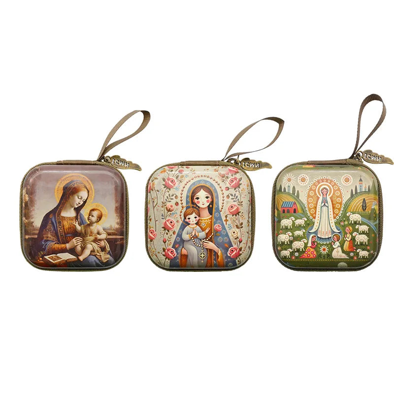 Precioso y práctico monedero con imagen de la VIRGEN MARÍA o JESÚS [17 modelos diferentes a elegir]