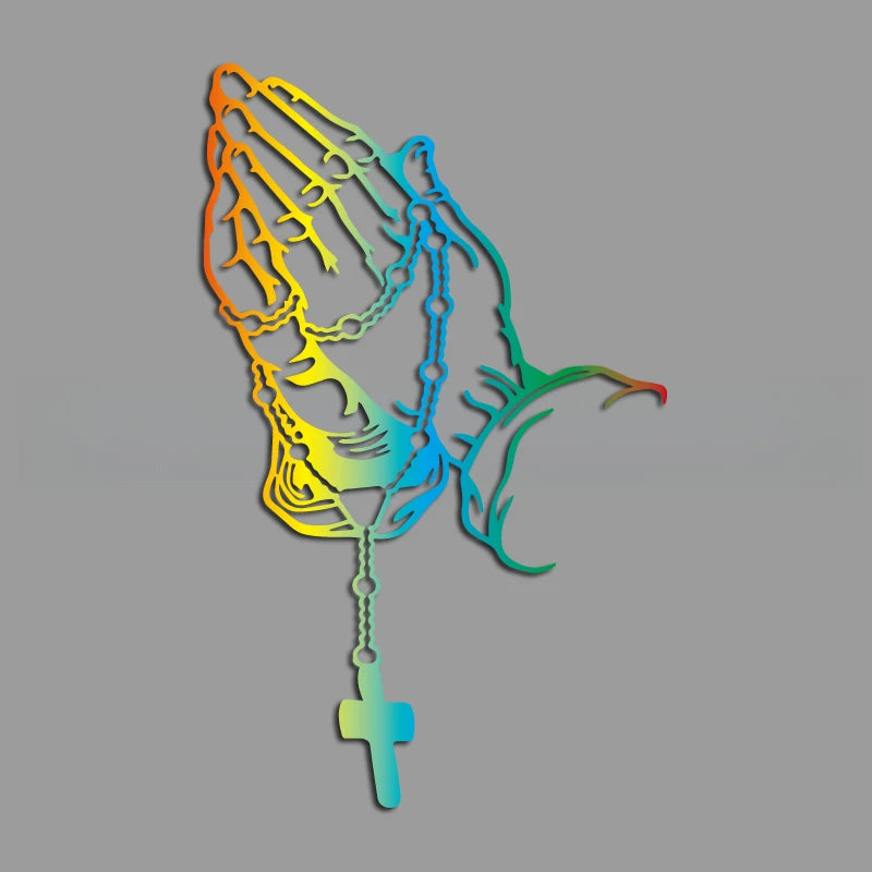 Pegatina oración cristiana | 6 colores x 3 tamaños distintos a elegir