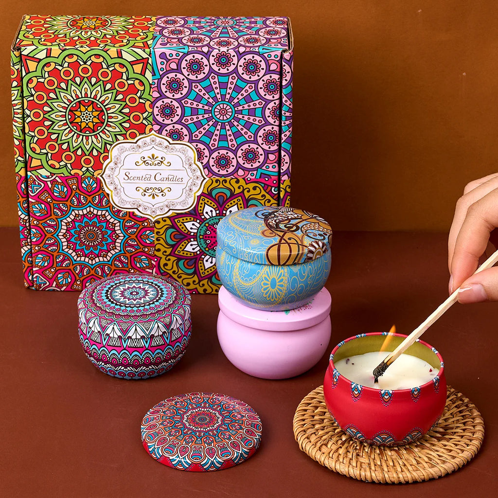 Velas aromáticas de Flores de de Jerusalén | Pack de 4 unidades