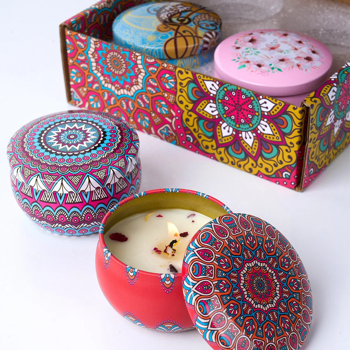 Velas aromáticas de Flores de de Jerusalén | Pack de 4 unidades