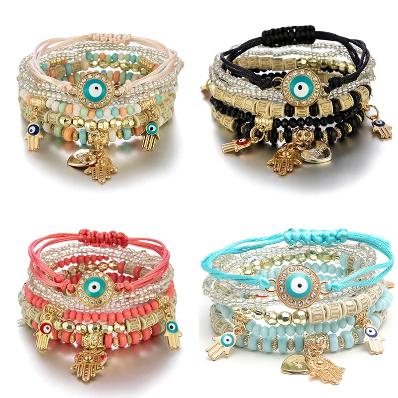 Pack de 6 Pulseras de la VIRGEN DE FÁTIMA [8 colores a elegir]