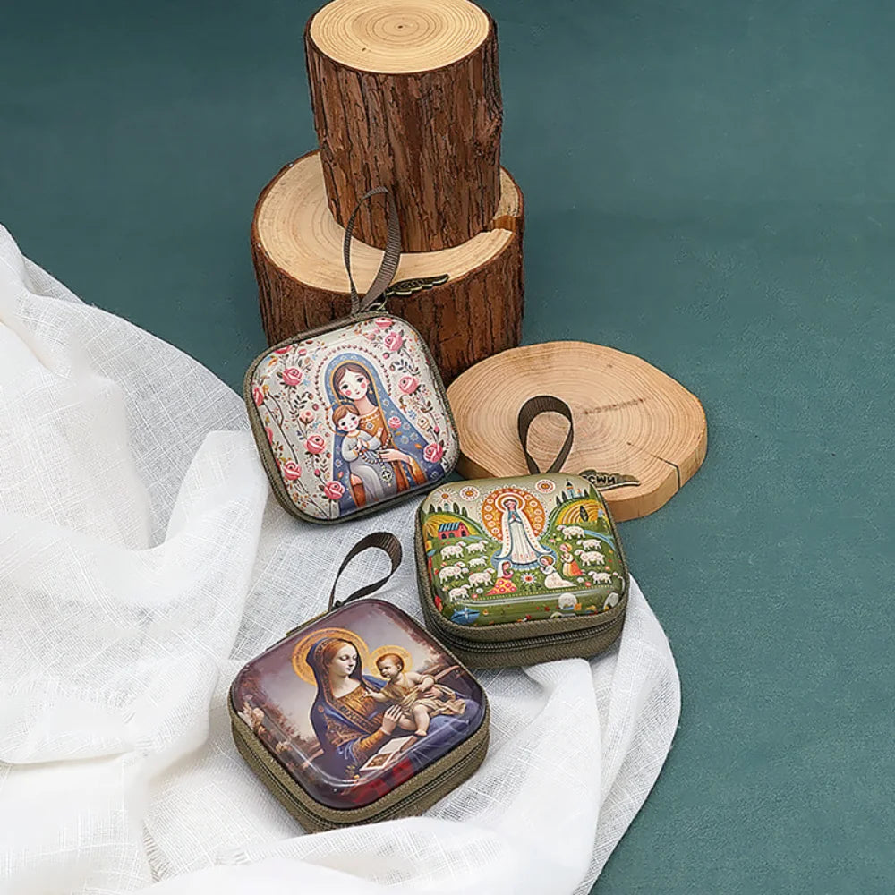 Precioso y práctico monedero con imagen de la VIRGEN MARÍA o JESÚS [17 modelos diferentes a elegir]