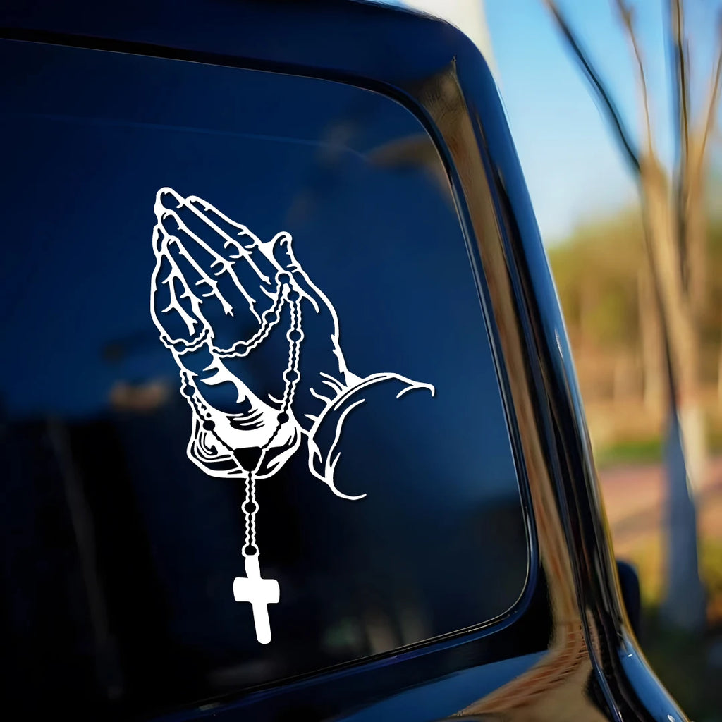 Pegatina oración cristiana | 6 colores x 3 tamaños distintos a elegir