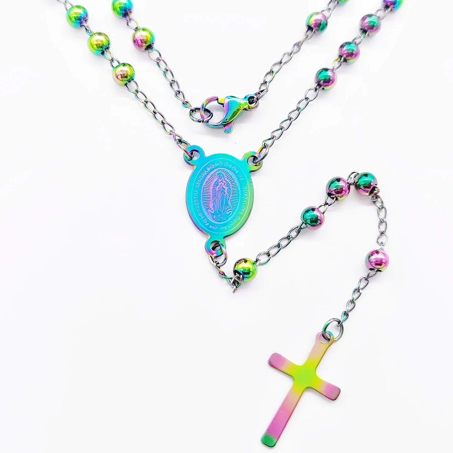 Precioso ROSARIO de acero inoxidable de calidad para hombre y mujer [5 modelos diferentes]