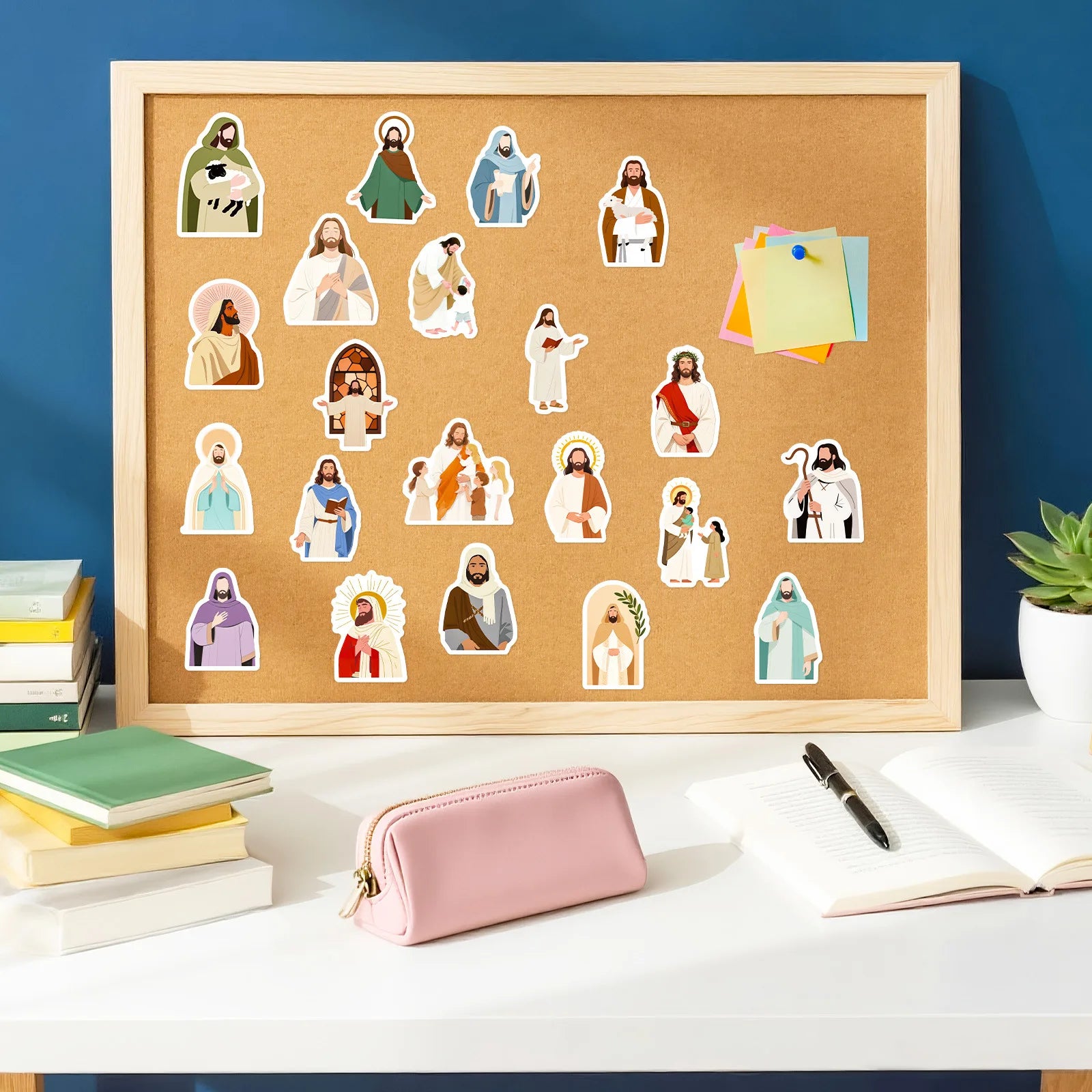 Pack 50 pegatinas religiosas diferentes