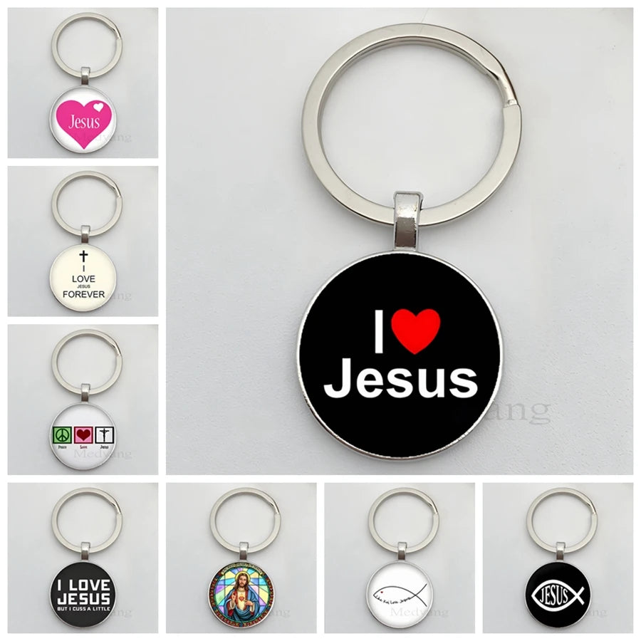 Llaveros Católicos de JESÚS en Metal de Alta Calidad | Varios Modelos Religiosos