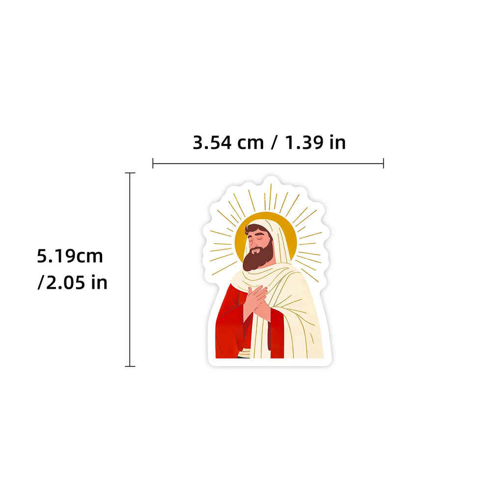 Pack 50 pegatinas religiosas diferentes