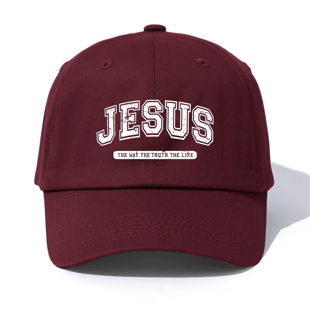 Gorra con estampado de JESÚS estilo clásico [8 colores distintos]