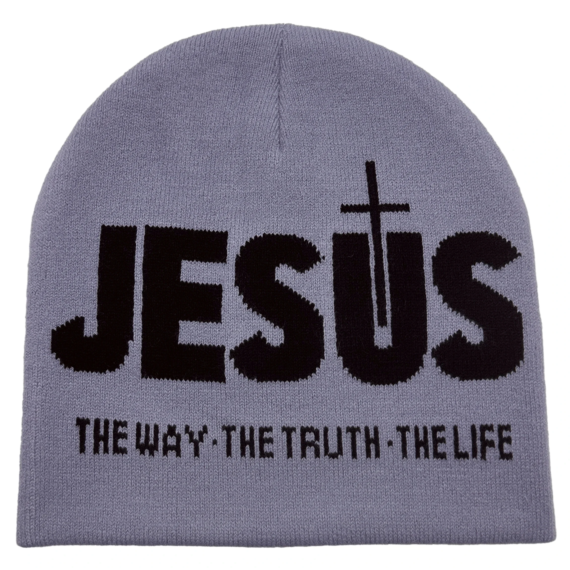 Gorro de lana con el nombre de JESÚS · The way · The truth · The life [5 colores  elegir]