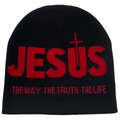 Gorro de lana con el nombre de JESÚS · The way · The truth · The life [5 colores  elegir]